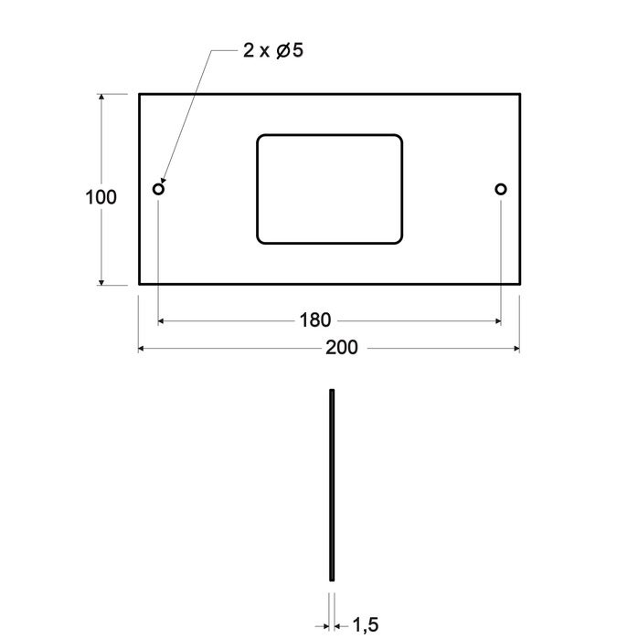 SafeLine FD4 front plate for flush mounting (2)