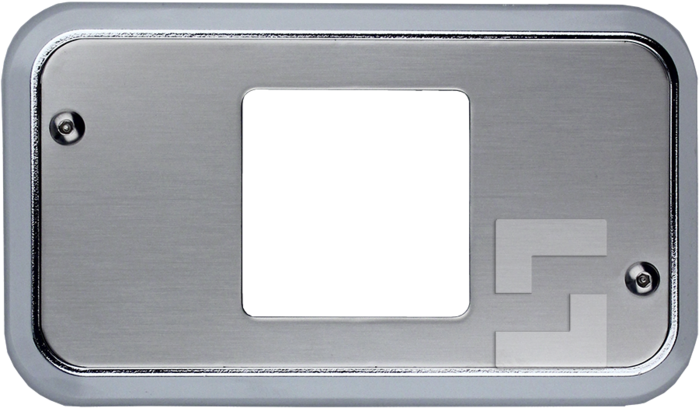 SafeLine VV3 chromed frame for surface mounting (1)