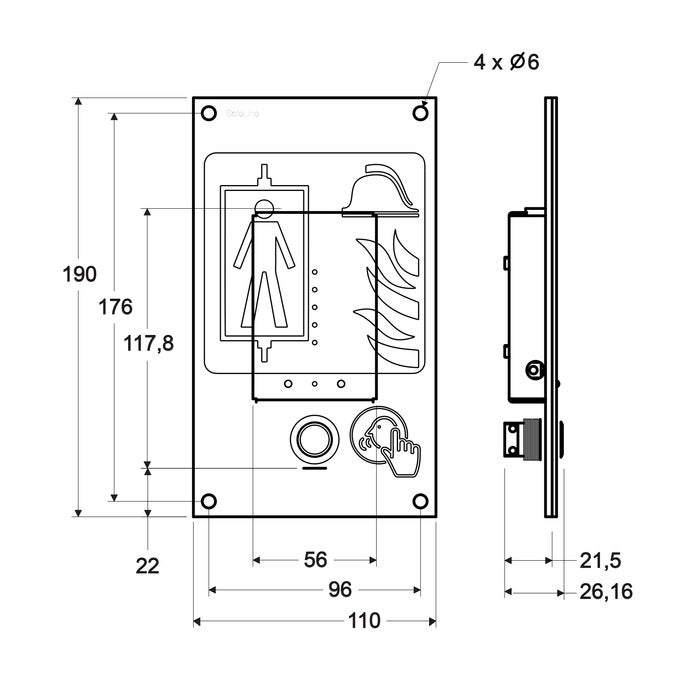 SafeLine SL6+ BusStation, brandmeldstation voor inbouw (3)