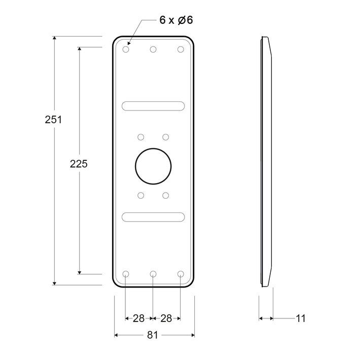 AVOX oproeppaneel stopplaats, 1 knoppen (2)