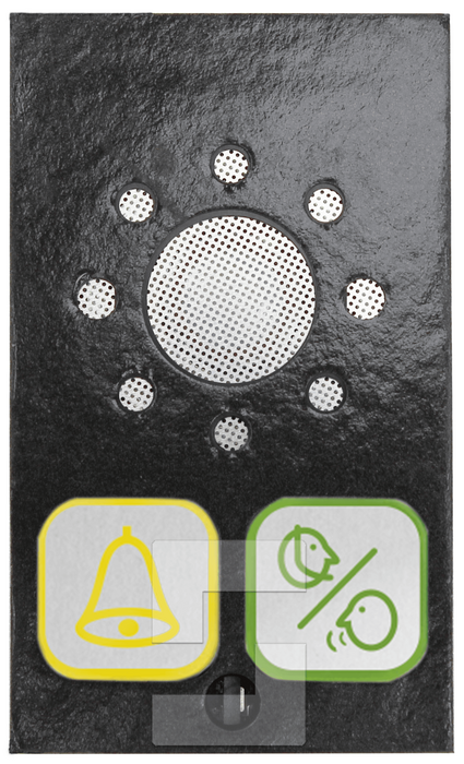 SL6-spraakstation – COP-montage met pictogramlenzen